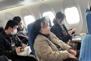 飛行機内　写真②